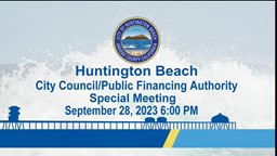 Navigate to Special City Council Meeting 9.28.23